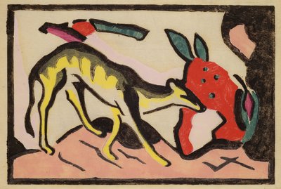 Sloth, 1912 by Franz Marc